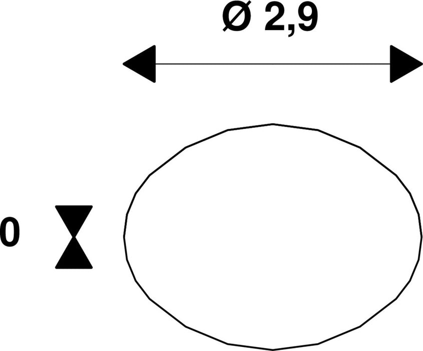 Dimensioned drawing of SLV Colourless QT DE12 R7S 118mm, transparent LED light, 15W 3000K CRI90 330°