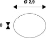 Dimensioned drawing of SLV Colourless QT DE12 R7S 118mm, transparent LED light, 15W 3000K CRI90 330°