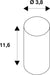 Dimensioned drawing of SLV Colourless T38 E27, white LED light, 8W 3000K CRI90 240°