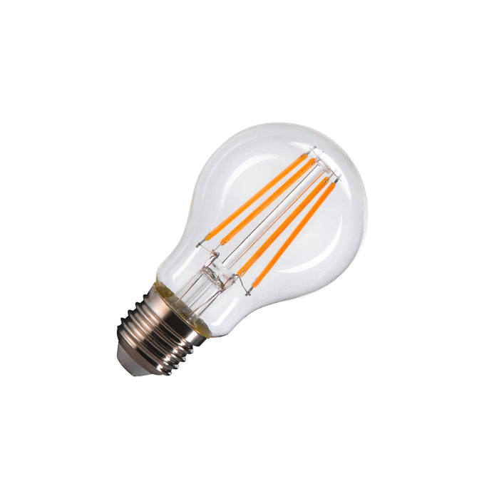 SLV Colourless A60 E27, transparent LED light, 7.5W 2700K CRI90 320°