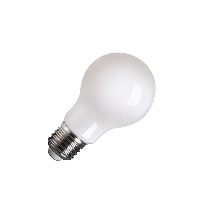 SLV Colourless A60 E27, Frosted LED light, 7.5W 2700K CRI90 320°