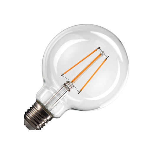 SLV Colourless G95 E27, transparent LED light, 7.5W 2700K CRI90 320°