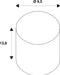 Dimensioned drawing of SLV Colourless G95 E27, transparent LED light, 7.5W 2700K CRI90 320°