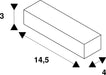 Dimensioned drawing of SLV LED driver, 40W 700mA PHASE