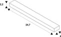 Dimensioned drawing of SLV LED Netzteil, 100W DALI 24V 2-Channel Tunable