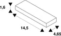 Dimensioned drawing of SLV Controller, CCT RGBW 12-24V ZigBee 3.0