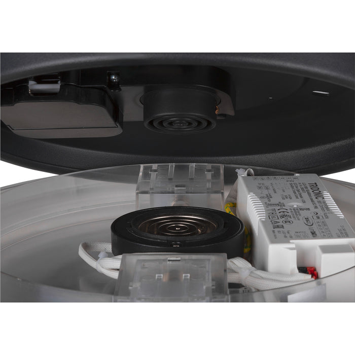 Top view product picture of SLV MEDO® PRO 30, wall- and ceiling-mounted light, round, 3000/4000K, 10W, DALI, Touch, 70°, UGR<19, DC, black