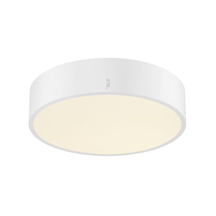 Back view product picture of SLV MEDO® PRO 30, wall- and ceiling-mounted light, round, 3000/4000K, 10W, DALI, Touch, 70°, UGR<19, DC, white
