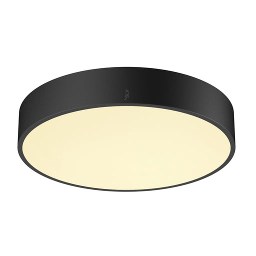 SLV MEDO® PRO 40, wall- and ceiling-mounted light, round, 3000/4000K, 19W, DALI, Touch, 70°, UGR<19, DC, black