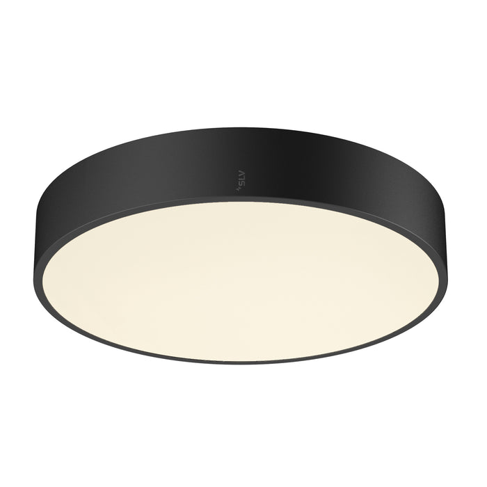 Back view product picture of SLV MEDO® PRO 40, wall- and ceiling-mounted light, round, 3000/4000K, 19W, DALI, Touch, 70°, UGR<19, DC, black