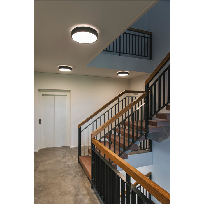 Ambient picture of SLV MEDO® PRO 40, wall- and ceiling-mounted light, round, 3000/4000K, 19W, DALI, Touch, 70°, UGR<19, DC, black