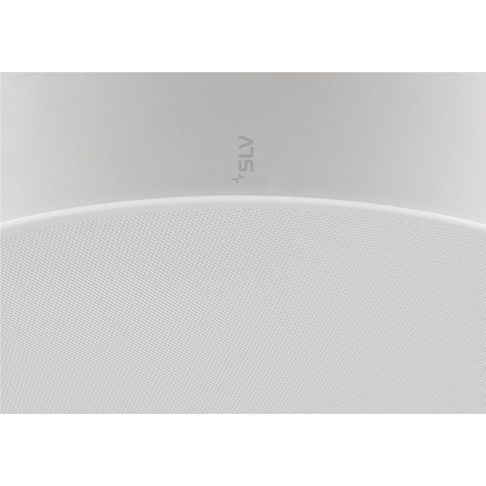 View from the right side product picture of SLV MEDO® PRO 40, wall- and ceiling-mounted light, round, 3000/4000K, 19W, DALI, Touch, 70°, UGR<19, DC, white
