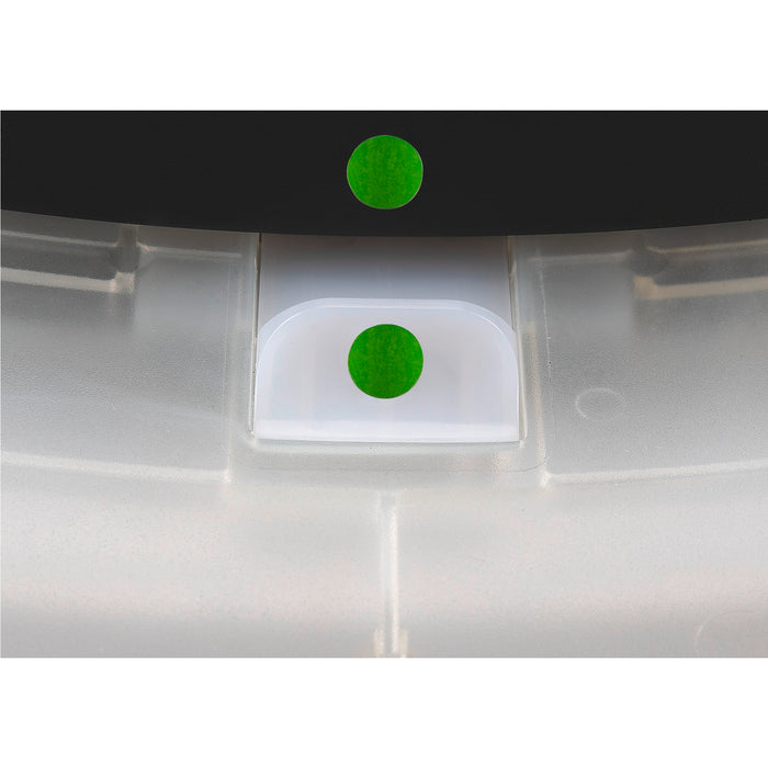 View from the left side product picture of SLV MEDO® PRO 90, ceiling-mounted light, round, 3000/4000K, 75W, DALI, Touch, 70°, UGR<19, DC, black