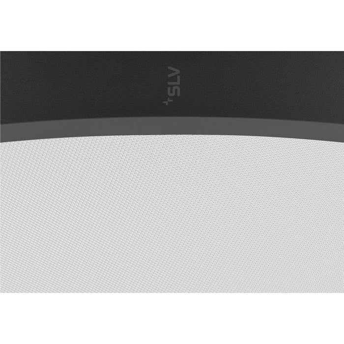 View from the right side product picture of SLV MEDO® PRO 90, ceiling-mounted light, round, 3000/4000K, 75W, DALI, Touch, 70°, UGR<19, DC, black