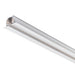 White aluminum track lighting rail, surface mounted.