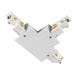 SLV T-connector, for S-TRACK 3-phase mounting track, earth electrode inside left, with feed-in option, DALI, PHASE, white