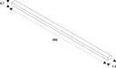 Technical drawing of a 200mm long rectangular bar with dimensions 4.7mm x 7.4mm.
