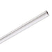 Aluminum LED channel with frosted diffuser, silver finish.
