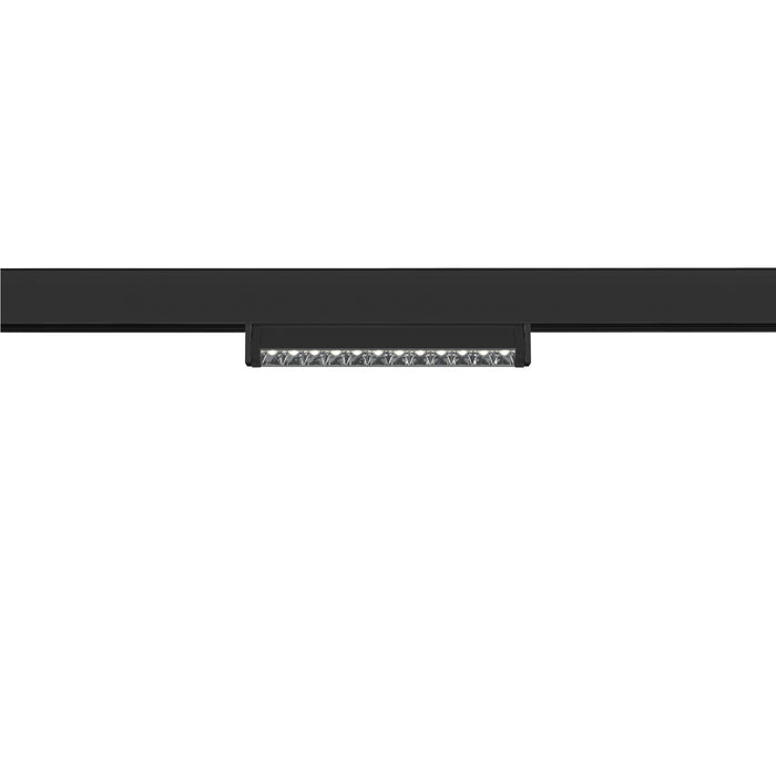 Sloping product picture of SLV Aluminium IN-LINE 24, 48V Spot, Move, Darklight Reflector, DALI, black, 7.3W, 650lm, 4000K, CRI90, 35°