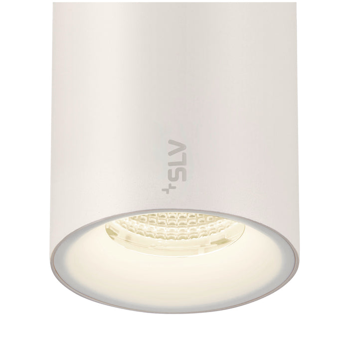 Bottom view product picture of SLV Aluminium NUMINOS® S, 48V spot, round, 4000K, 16W, DALI 2, 55°, matt white