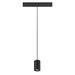Front view product picture of SLV NUMINOS® XS, 48V pendant light, pendant length 150cm, 4000K, 40°, DALI 2, matt black