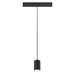 Front view product picture of SLV NUMINOS® XS, 48V pendant light, pendant length 150cm, 4000K, 55°, DALI 2, matt black / matt white