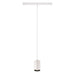 SLV NUMINOS® XS, 48V pendant light, pendant length 150cm, 4000K, 20°, DALI 2, matt white / matt black