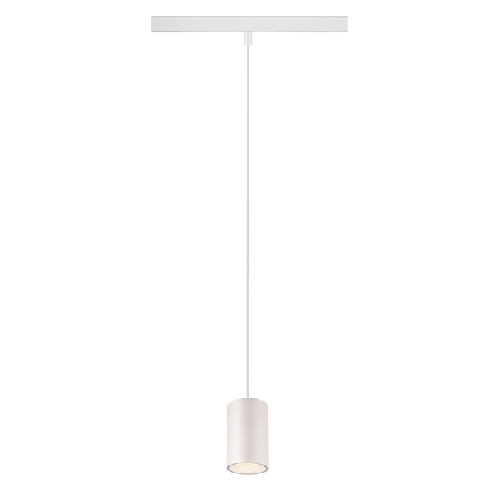 SLV NUMINOS® XS, 48V pendant light, pendant length 150cm, 4000K, 20°, DALI 2, matt white