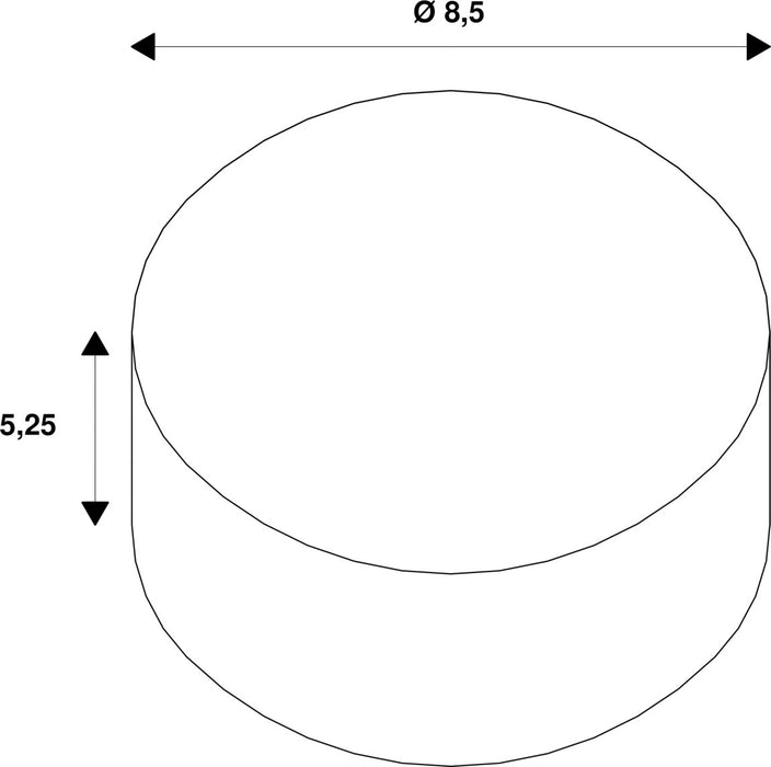 Dimensioned drawing of SLV Reflector for DASAR 2.0 60°