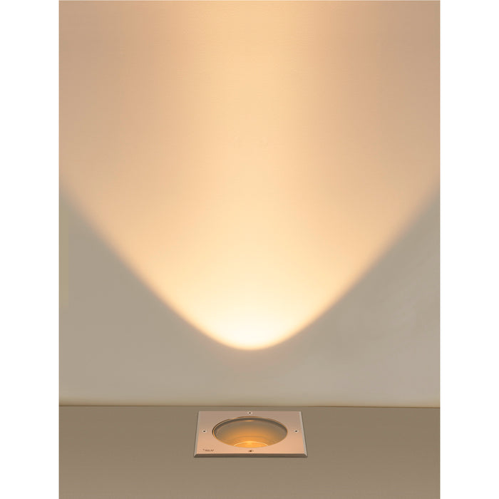 Ambient picture of SLV DASAR® L, square cover 24° 3000K incl. DALI driver in stainless steel