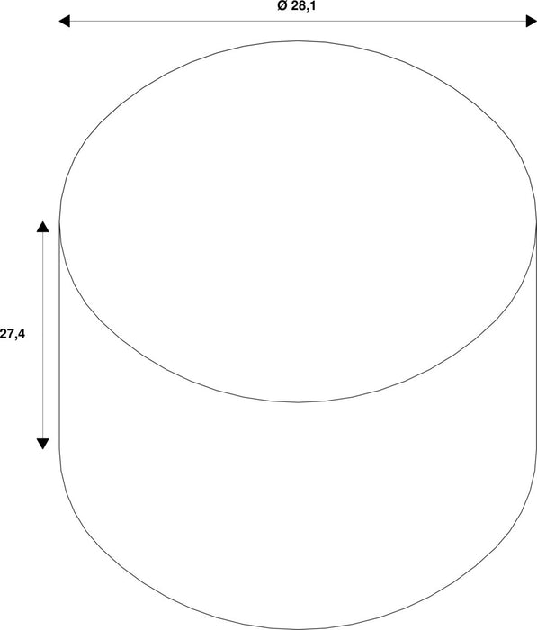 Dimensioned drawing of SLV Mounting housing for DASAR 2.0