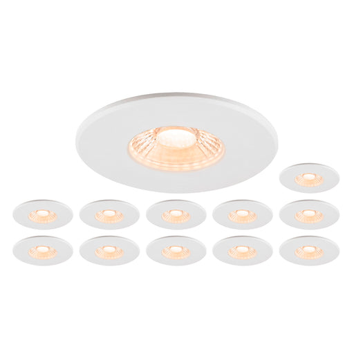 SLV Aluminium Set consisting of 12x 1007095 UNIVERSAL DOWNLIGHT PHASE IP65 38° and 1007096 UNIVERSAL DOWNLIGHT cover IP65 white