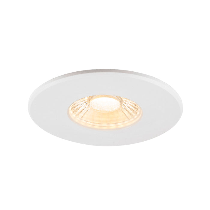 Front view product picture of SLV Aluminium Set consisting of 12x 1007095 UNIVERSAL DOWNLIGHT PHASE IP65 38° and 1007096 UNIVERSAL DOWNLIGHT cover IP65 white