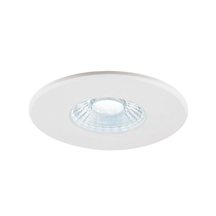 Sloping product picture of SLV Aluminium Set consisting of 12x 1007095 UNIVERSAL DOWNLIGHT PHASE IP65 38° and 1007096 UNIVERSAL DOWNLIGHT cover IP65 white