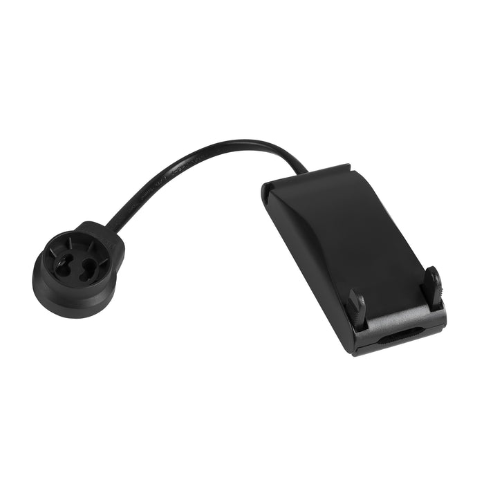 Bottom view product picture of SLV GU10 fitting for LED light (max. 10W) with quick installation box and strain relief