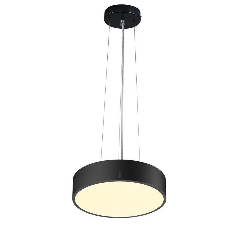 Bottom view product picture of SLV MEDO® PRO 30, wall- and ceiling-mounted light, round, 3000/4000K, 10W, DALI, Touch, 70°, UGR<19, black