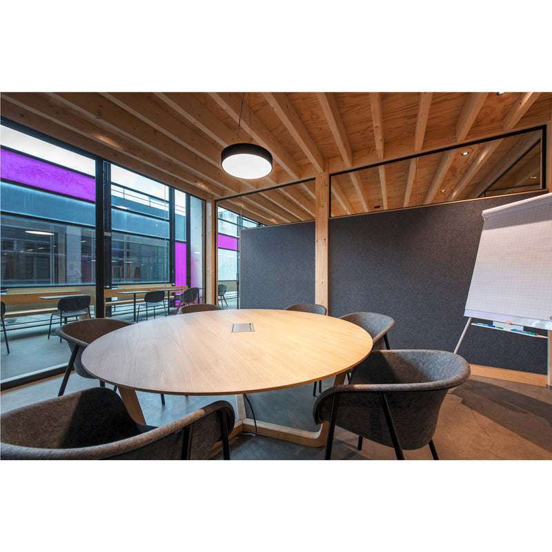 Ambient picture of SLV MEDO® PRO 30, wall- and ceiling-mounted light, round, 3000/4000K, 10W, DALI, Touch, 70°, UGR<19, black