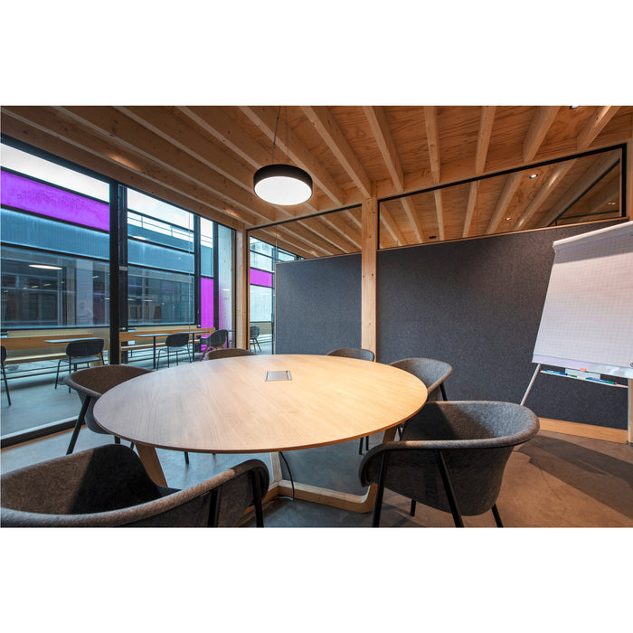 Ambient picture of SLV MEDO® PRO 30, wall- and ceiling-mounted light, round, 3000/4000K, 10W, DALI, Touch, 70°, UGR<19, black