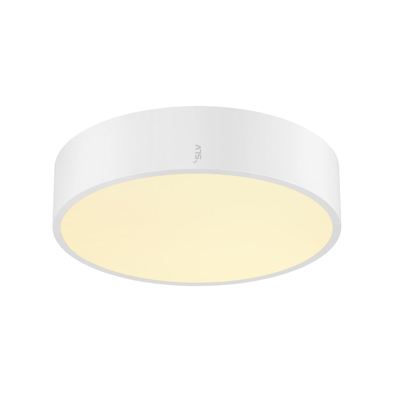 SLV MEDO® PRO 30, wall- and ceiling-mounted light, round, 3000/4000K, 10W, DALI, Touch, 70°, UGR<19, white