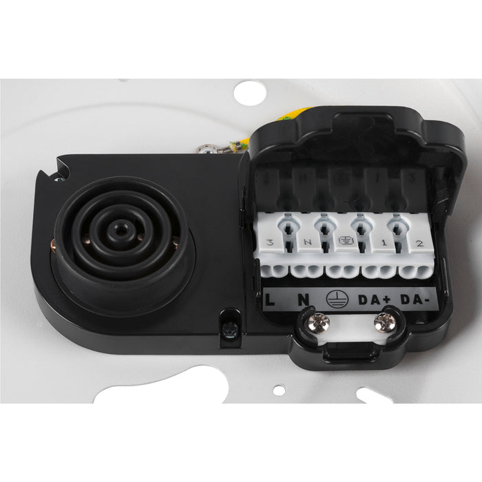 Front view product picture of SLV MEDO® PRO 30, wall- and ceiling-mounted light, round, 3000/4000K, 10W, DALI, Touch, 70°, UGR<19, white