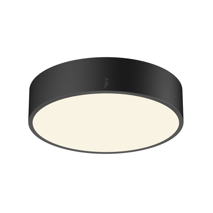 Back view product picture of SLV MEDO® PRO 30, wall- and ceiling-mounted light, round, 3000/4000K, 10W, DALI, Touch, 110°, black