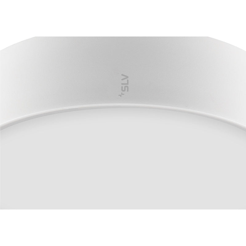 View from the right side product picture of SLV MEDO® PRO 30, wall- and ceiling-mounted light, round, 3000/4000K, 10W, DALI, Touch, 110°, white