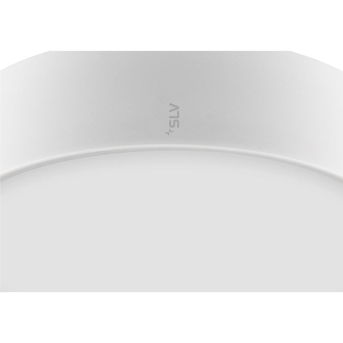 View from the right side product picture of SLV MEDO® PRO 30, wall- and ceiling-mounted light, round, 3000/4000K, 10W, DALI, Touch, 110°, white