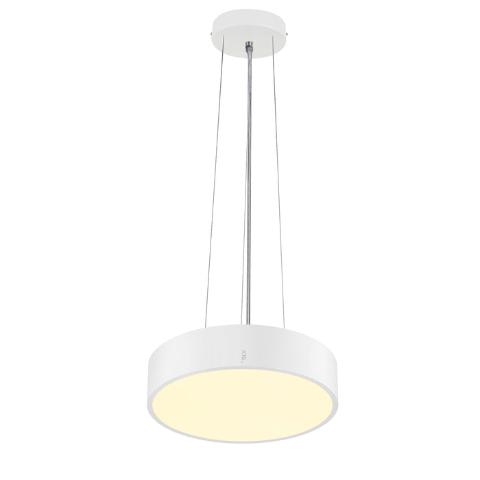 Bottom view product picture of SLV MEDO® PRO 30, wall- and ceiling-mounted light, round, 3000/4000K, 10W, trailing-edge phase, 70°, UGR<19, white