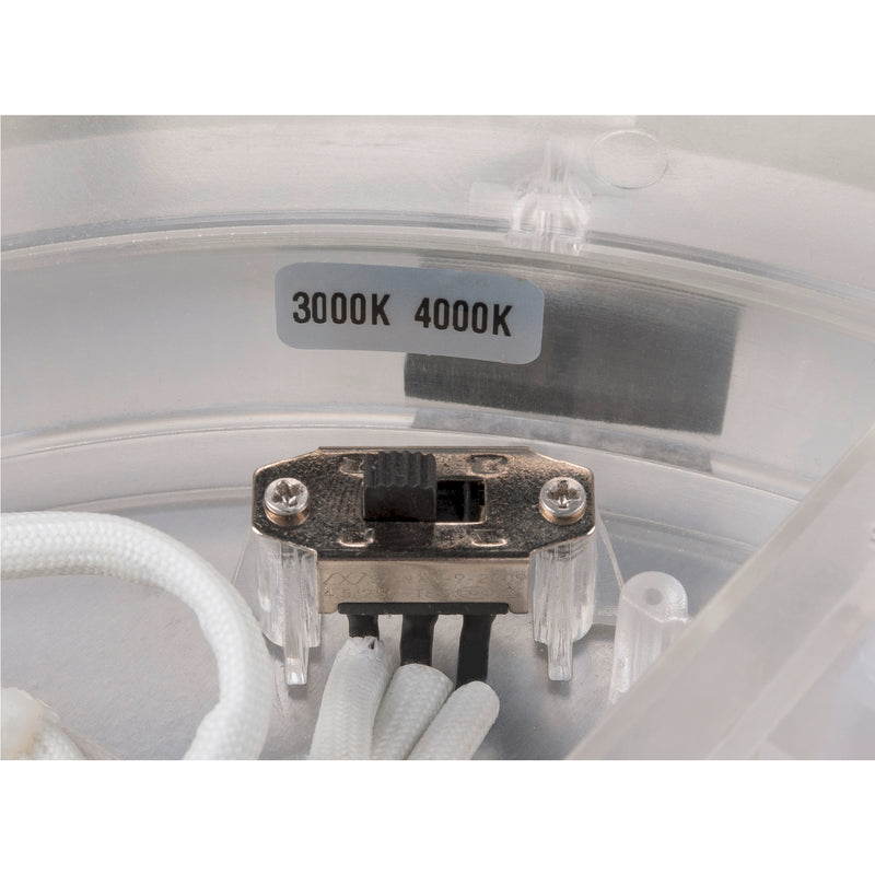 Front view product picture of SLV MEDO® PRO 30, wall- and ceiling-mounted light, round, 3000/4000K, 10W, trailing-edge phase, 110°, black