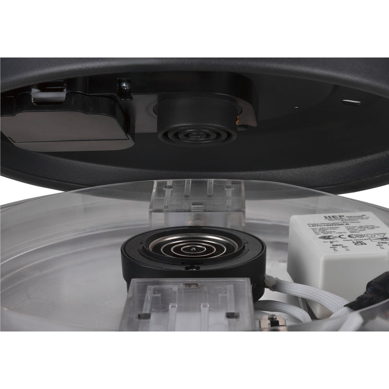 Top view product picture of SLV MEDO® PRO 30, wall- and ceiling-mounted light, round, 3000/4000K, 10W, trailing-edge phase, 110°, black