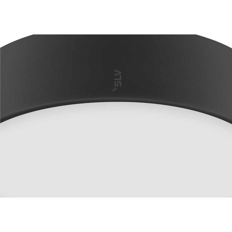 View from the right side product picture of SLV MEDO® PRO 30, wall- and ceiling-mounted light, round, 3000/4000K, 10W, trailing-edge phase, 110°, black