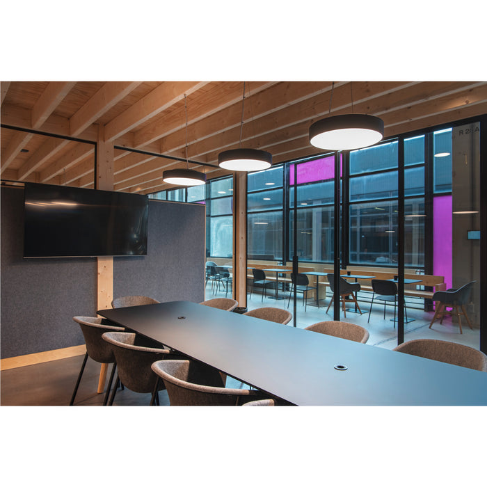 Ambient picture of SLV MEDO® PRO 40, wall- and ceiling-mounted light, round, 3000/4000K, 19W, DALI, Touch, 80°, UGR<19, black