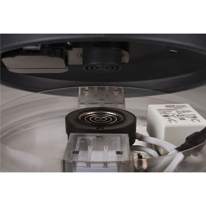 Top view product picture of SLV MEDO® PRO 40, wall- and ceiling-mounted light, round, 3000/4000K, 19W, DALI, Touch, 80°, UGR<19, black