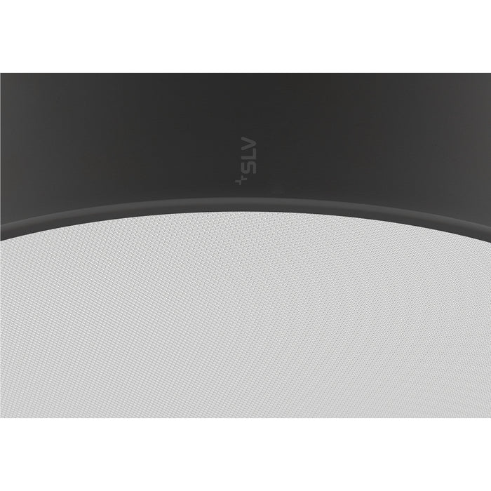 View from the right side product picture of SLV MEDO® PRO 40, wall- and ceiling-mounted light, round, 3000/4000K, 19W, DALI, Touch, 80°, UGR<19, black